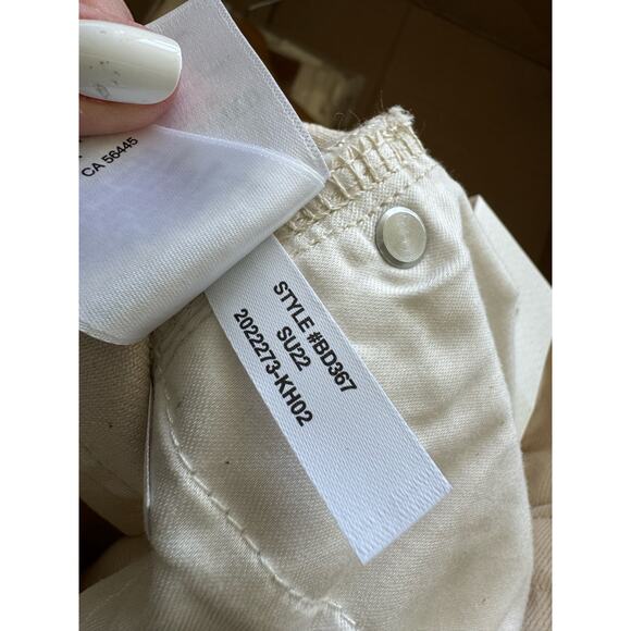 J. Crew Slouchy Boyfriend High Waisted Jeans Cream Ecru Natural Women Sz 25 NWT - Picture 8 of 9